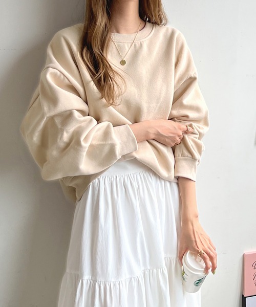 Futier land(フューティアランド)の「【ZOZOTOWN限定】バック刺繍ロゴトレーナー(スウェット・レディース・グリーン系その他/ネイビー/グリーン/グレー/チャコールグレー/ブルー/アイボリー/モカ・FREE)」の22枚目の写真