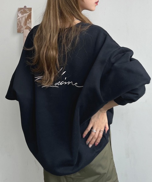 Futier land(フューティアランド)の「【ZOZOTOWN限定】バック刺繍ロゴトレーナー(スウェット・レディース・グリーン系その他/ネイビー/グリーン/グレー/チャコールグレー/ブルー/アイボリー/モカ・FREE)」の12枚目の写真