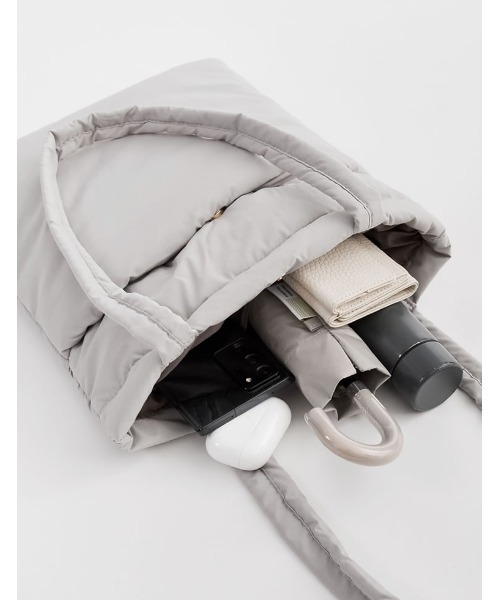 Re:EDIT(リエディ)の「スクエアペディントートバッグ(トートバッグ・レディース・ブラック/グレー・FREE)」の8枚目の写真