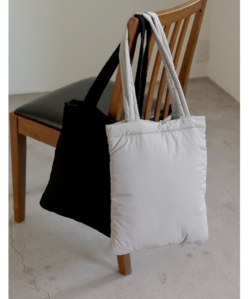 Re:EDIT(リエディ)の「スクエアペディントートバッグ(トートバッグ・レディース・ブラック/グレー・FREE)」の9枚目の写真