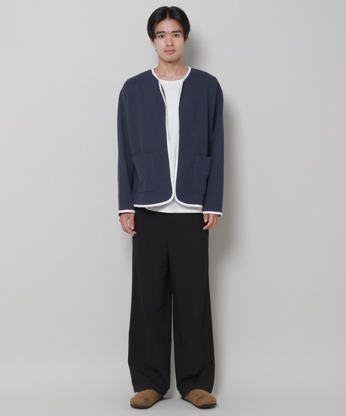 3.3 Field Trip （3.3フィールドトリップ）の「3.3 Field Trip／LINE カーディガン（カーディガン/ボレロ・メンズ・ネイビー/ブラック・FREE）」の11枚目の写真