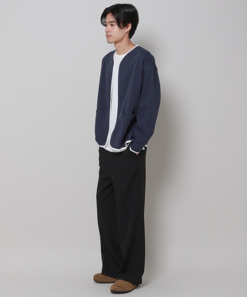 3.3 Field Trip （3.3フィールドトリップ）の「3.3 Field Trip／LINE カーディガン（カーディガン/ボレロ・メンズ・ネイビー/ブラック・FREE）」の7枚目の写真