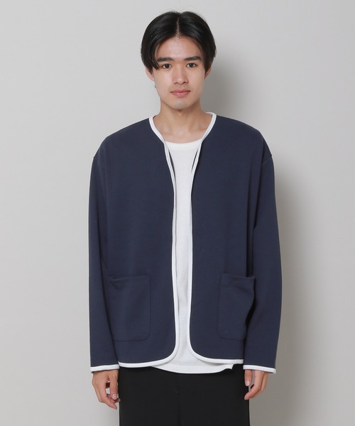 3.3 Field Trip （3.3フィールドトリップ）の「3.3 Field Trip／LINE カーディガン（カーディガン/ボレロ・メンズ・ネイビー/ブラック・FREE）」の12枚目の写真