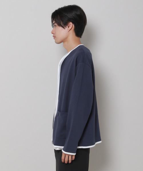 3.3 Field Trip （3.3フィールドトリップ）の「3.3 Field Trip／LINE カーディガン（カーディガン/ボレロ・メンズ・ネイビー/ブラック・FREE）」の13枚目の写真