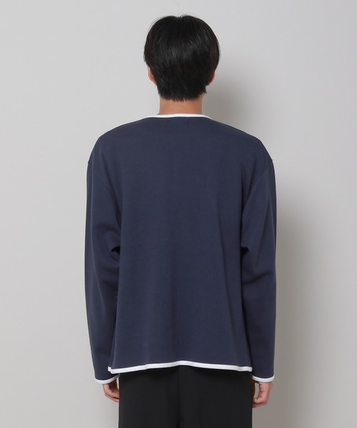 3.3 Field Trip （3.3フィールドトリップ）の「3.3 Field Trip／LINE カーディガン（カーディガン/ボレロ・メンズ・ネイビー/ブラック・FREE）」の14枚目の写真