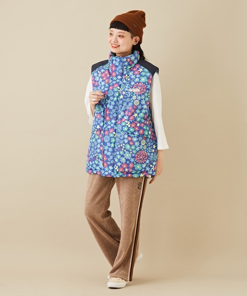 CUBE SUGAR（キューブシュガー）の「ピケストレッチトラックパンツ（その他パンツ・レディース・ベージュ/ネイビー/ブラウン/マルチ・M）」の7枚目の写真