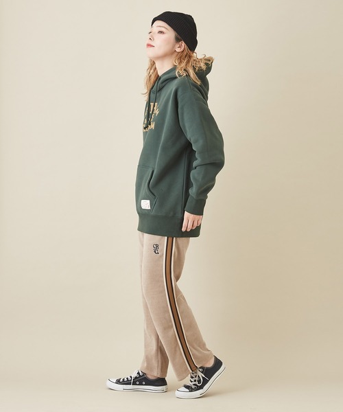 CUBE SUGAR（キューブシュガー）の「ピケストレッチトラックパンツ（その他パンツ・レディース・ベージュ/ネイビー/ブラウン/マルチ・M）」の12枚目の写真