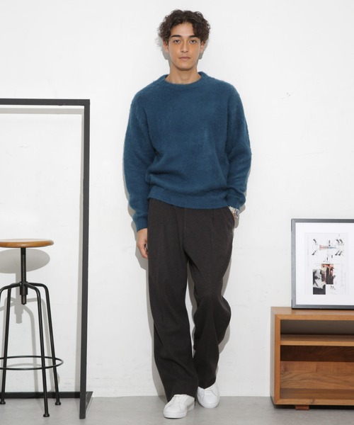 NANO universe(ナノユニバース)の「テックメルトン2タックワイドパンツ(その他パンツ・メンズ・ブラック/チャコール/ネイビー・S/M/L/XL)」の16枚目の写真
