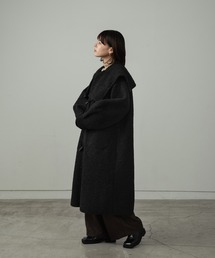 Amiur（エミレ）の「big collar boa duffle coat（ダッフルコート