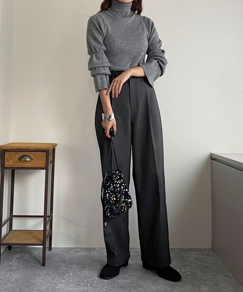 fredy emue（フレディエミュ）の「スパンコール巾着ショルダーバッグ（ショルダーバッグ・レディース・ブラック系その他4/ゴールド/シルバー・FREE）」の9枚目の写真