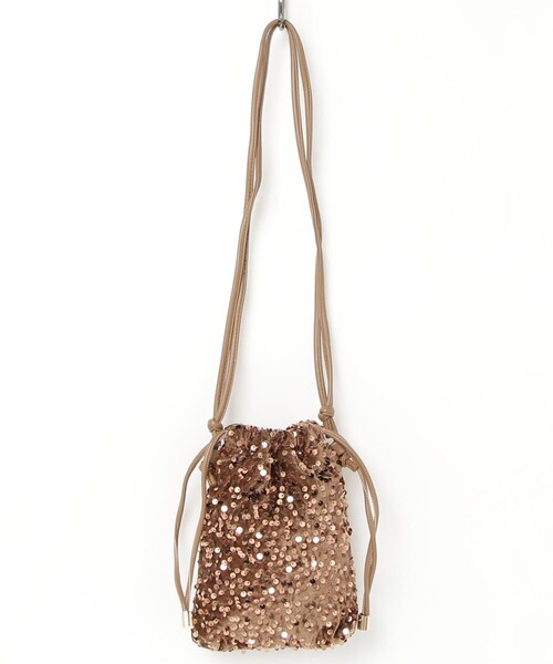 fredy emue（フレディエミュ）の「スパンコール巾着ショルダーバッグ（ショルダーバッグ・レディース・ブラック系その他4/ゴールド/シルバー・FREE）」の12枚目の写真