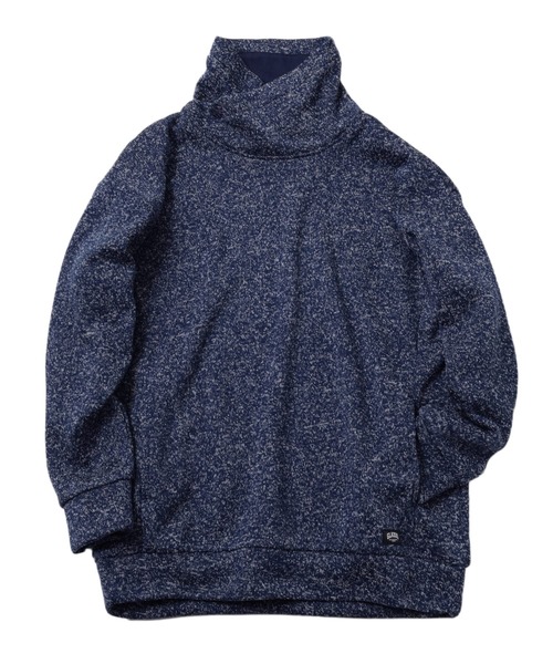 GLAZOS（グラソス）の「【あったか】ニットフリース・ボリュームネックプルオーバー（その他トップス・キッズ・ネイビー/ブラック/グレー・140cm/150cm/160cm/170cm）」の3枚目の写真