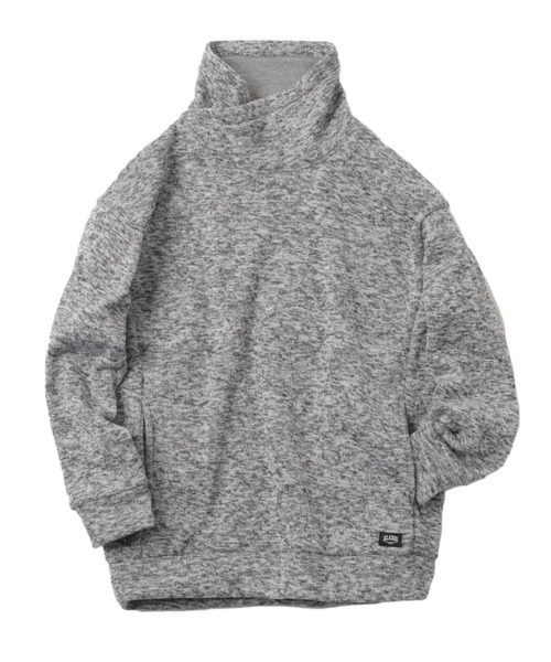 GLAZOS（グラソス）の「【あったか】ニットフリース・ボリュームネックプルオーバー（その他トップス・キッズ・ネイビー/ブラック/グレー・140cm/150cm/160cm/170cm）」の12枚目の写真