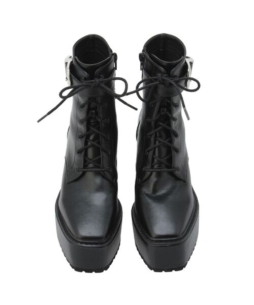 EVRIS（エヴリス）の「プラットフォームブーツ（ブーツ・レディース・ホワイト/ブラック・SMALL/MEDIUM/LARGE）」の19枚目の写真