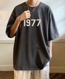 【SETUP7】1977 オーバーサイズロゴ入り半袖Tシャツ KNF037 ※