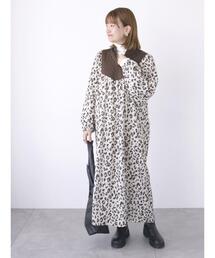 Lugnoncure | キルティングプリントワンピース(ワンピース)