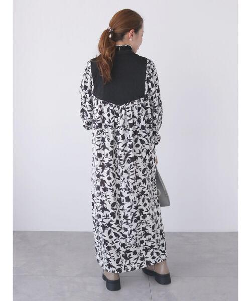 Lugnoncure（ルノンキュール）の「キルティングプリントワンピース（ワンピース・レディース・ブラウン/オフホワイト/ネイビー・F）」の11枚目の写真