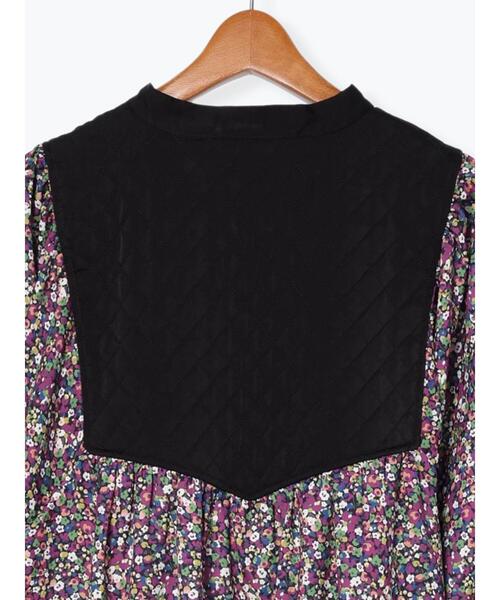 Lugnoncure（ルノンキュール）の「キルティングプリントワンピース（ワンピース・レディース・ブラウン/オフホワイト/ネイビー・F）」の14枚目の写真