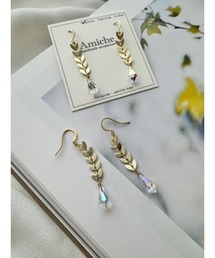 【Amiche】クリスタルピアス(MA)