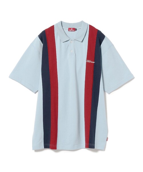 Hellrazor(ヘルレイザー)の「HELLRAZOR / DOUBLE STRIPED POLO SHIRT(ポロシャツ・メンズ・ライトブルー・XL/L/M)」の2枚目の写真