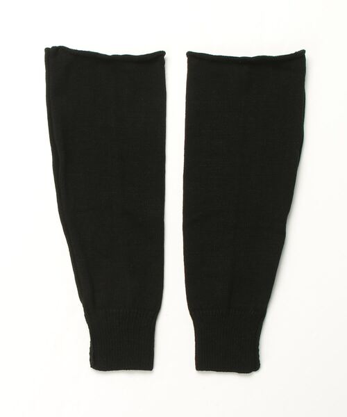 Stina ニットレッグウォーマー フリーサイズ stina / tweed leg warmer / black