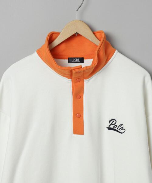 POLO BCS（ポロ ビーシーエス）の「POLO BCS(ポロ・ビーシーエス)別注スタンドハーフスナップスウェットプルオーバー（スウェット・メンズ・ブラック/オフホワイト・M/L/XL）」の21枚目の写真