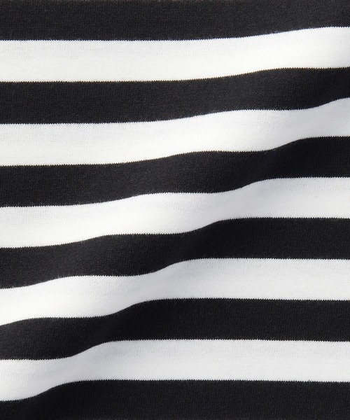 無印良品（ムジルシリョウヒン）の「キッズ　クルーネック長袖Ｔシャツ　ボーダー（Tシャツ/カットソー・キッズ・ライトイエロー系1/ライトグリーン系/グレー系その他/ブルー系8/パープル系3/ブラック系・110/120/130/140/150）」の21枚目の写真