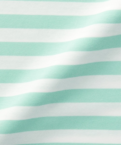 無印良品（ムジルシリョウヒン）の「キッズ　クルーネック長袖Ｔシャツ　ボーダー（Tシャツ/カットソー・キッズ・ライトイエロー系1/ライトグリーン系/グレー系その他/ブルー系8/パープル系3/ブラック系・110/120/130/140/150）」の7枚目の写真