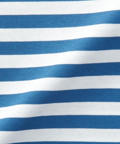 無印良品（ムジルシリョウヒン）の「キッズ　クルーネック長袖Ｔシャツ　ボーダー（Tシャツ/カットソー・キッズ・ライトイエロー系1/ライトグリーン系/グレー系その他/ブルー系8/パープル系3/ブラック系・110/120/130/140/150）」の9枚目の写真