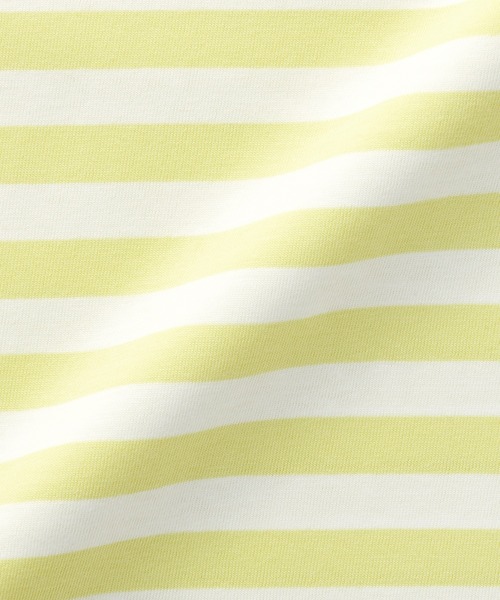 無印良品（ムジルシリョウヒン）の「キッズ　クルーネック長袖Ｔシャツ　ボーダー（Tシャツ/カットソー・キッズ・ライトイエロー系1/ライトグリーン系/グレー系その他/ブルー系8/パープル系3/ブラック系・110/120/130/140/150）」の12枚目の写真