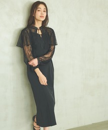 mysty woman | レースボレロキャミワンピース2P　104179(ドレス)