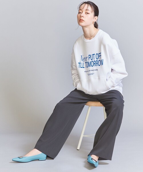 BEAUTY&YOUTH UNITED ARROWS（ビューティーアンドユースユナイテッドアローズ）の「メタルクリップ ポインテッド フラットシューズ -2WAY-（バレエシューズ・レディース・ブラック/ターコイズブルー/ホワイト・37/38/36/36h/37h）」の8枚目の写真