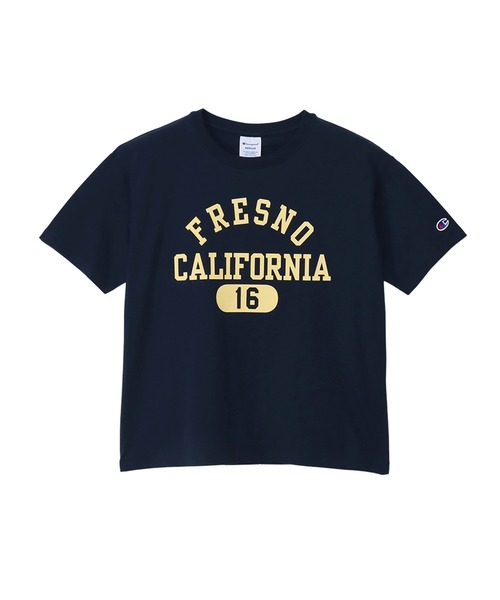 Champion(チャンピオン)の「【Champion/チャンピオン】レディース ベーシック ショートスリーブTシャツ(Tシャツ/カットソー・レディース・ホワイト/その他35/ネイビー/グレー・LARGE/MEDIUM)」の1枚目の写真