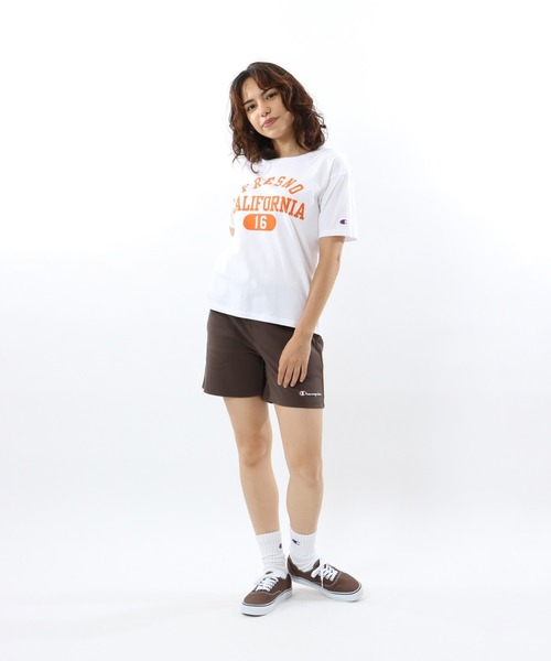 Champion(チャンピオン)の「【Champion/チャンピオン】レディース ベーシック ショートスリーブTシャツ(Tシャツ/カットソー・レディース・ホワイト/その他35/ネイビー/グレー・LARGE/MEDIUM)」の9枚目の写真