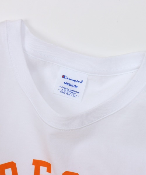 Champion(チャンピオン)の「【Champion/チャンピオン】レディース ベーシック ショートスリーブTシャツ(Tシャツ/カットソー・レディース・ホワイト/その他35/ネイビー/グレー・LARGE/MEDIUM)」の14枚目の写真