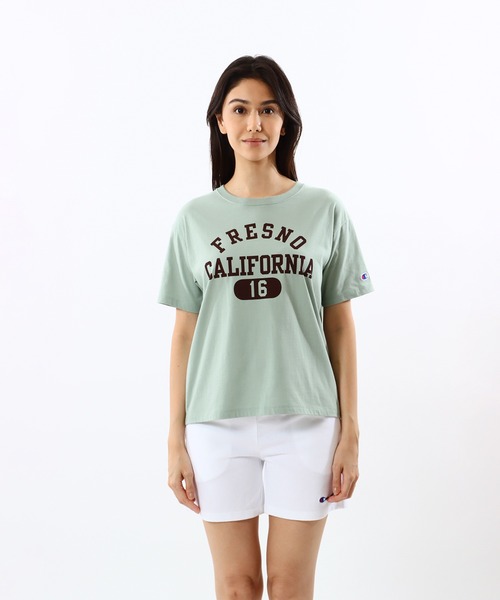 Champion(チャンピオン)の「【Champion/チャンピオン】レディース ベーシック ショートスリーブTシャツ(Tシャツ/カットソー・レディース・ホワイト/その他35/ネイビー/グレー・LARGE/MEDIUM)」の21枚目の写真