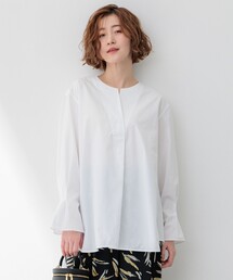 CANCLINI スキッパーベルト付き ブラウス