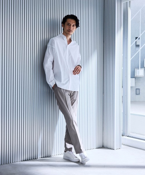 NANO universe（ナノユニバース）の「「N TROUSERS」ECOPET(R)イージーパンツ（その他パンツ・メンズ・グレー/ネイビー・S/M/L）」の2枚目の写真