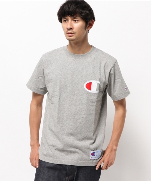 Champion(チャンピオン)の「メンズ チャンピオン アクションスタイル Cロゴ Tシャツ Champion AS S/S T C3-F362(Tシャツ/カットソー・メンズ・グレー/ホワイト/ブラック/オレンジ・LARGE/X-LARGE/MEDIUM/SMALL)」の4枚目の写真