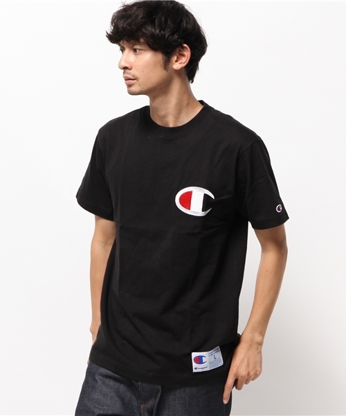 Champion(チャンピオン)の「メンズ チャンピオン アクションスタイル Cロゴ Tシャツ Champion AS S/S T C3-F362(Tシャツ/カットソー・メンズ・グレー/ホワイト/ブラック/オレンジ・LARGE/X-LARGE/MEDIUM/SMALL)」の3枚目の写真