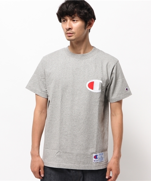 Champion(チャンピオン)の「メンズ チャンピオン アクションスタイル Cロゴ Tシャツ Champion AS S/S T C3-F362(Tシャツ/カットソー・メンズ・グレー/ホワイト/ブラック/オレンジ・LARGE/X-LARGE/MEDIUM/SMALL)」の5枚目の写真