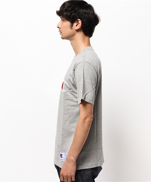 Champion(チャンピオン)の「メンズ チャンピオン アクションスタイル Cロゴ Tシャツ Champion AS S/S T C3-F362(Tシャツ/カットソー・メンズ・グレー/ホワイト/ブラック/オレンジ・LARGE/X-LARGE/MEDIUM/SMALL)」の6枚目の写真