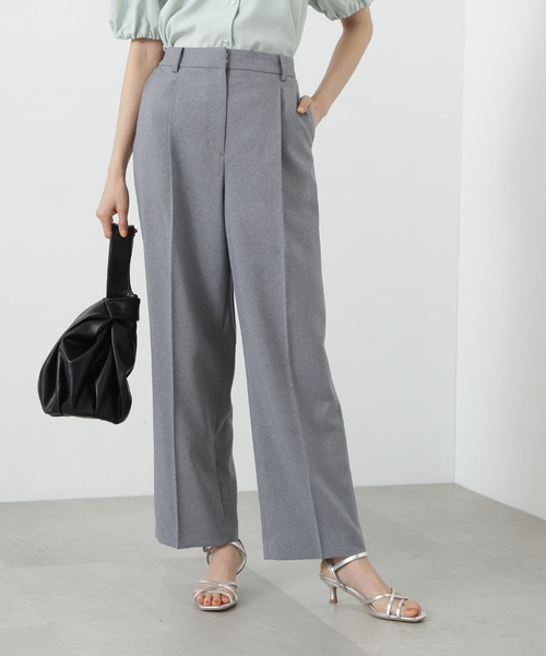 N.（N. Natural Beauty Basic）（エヌエヌナチュラルビューティーベーシック）の「◆【S Size Line】マットウースストレッチストレートパンツ（スラックス・レディース・ベージュ/ネイビー/グレー/イエロー/ブラック・SMALL/MEDIUM）」の6枚目の写真