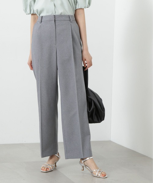 N.（N. Natural Beauty Basic）（エヌエヌナチュラルビューティーベーシック）の「◆【S Size Line】マットウースストレッチストレートパンツ（スラックス・レディース・ベージュ/ネイビー/グレー/イエロー/ブラック・SMALL/MEDIUM）」の7枚目の写真