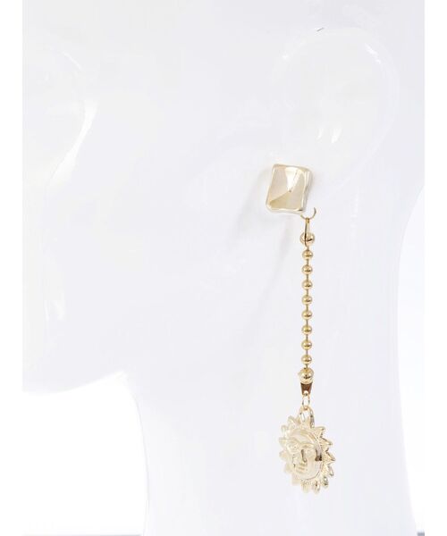 EVRIS（エヴリス）の「SUNNY MOTIF CHAINピアス（ピアス（両耳用）・レディース・ゴールド/シルバー・FREE）」の10枚目の写真