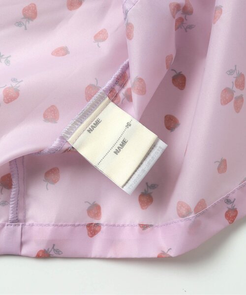 apres les cours(アプレレクール)の「GIRLSランドコート(花・いちご)(レインコート/ポンチョ・キッズ・ラベンダー/アイボリー・110/120/130/100)」の10枚目の写真