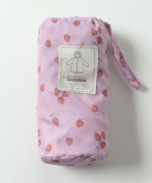 apres les cours(アプレレクール)の「GIRLSランドコート(花・いちご)(レインコート/ポンチョ・キッズ・ラベンダー/アイボリー・110/120/130/100)」の11枚目の写真