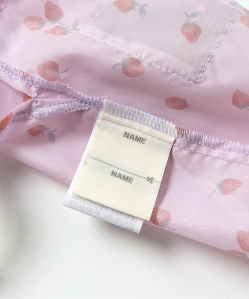 apres les cours(アプレレクール)の「GIRLSランドコート(花・いちご)(レインコート/ポンチョ・キッズ・ラベンダー/アイボリー・110/120/130/100)」の12枚目の写真