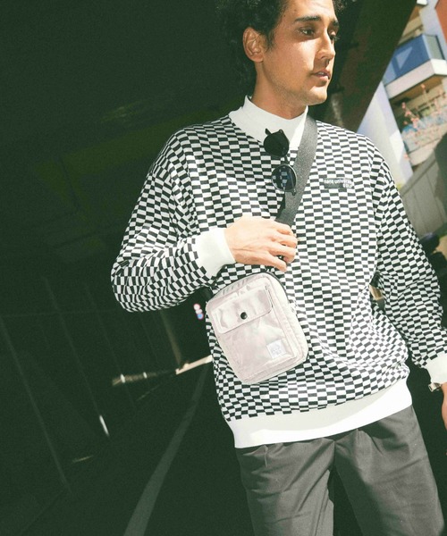 NANO universe(ナノユニバース)の「nano universe GOLF/ツイルサコッシュ(ショルダーバッグ・メンズ・グレー/ブラック・FREE)」の1枚目の写真