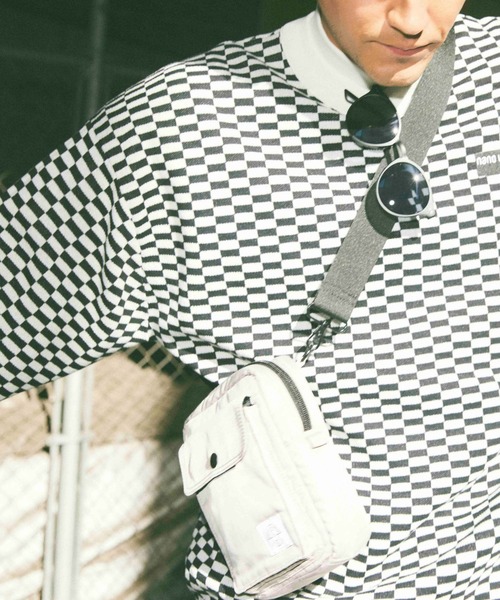 NANO universe(ナノユニバース)の「nano universe GOLF/ツイルサコッシュ(ショルダーバッグ・メンズ・グレー/ブラック・FREE)」の9枚目の写真